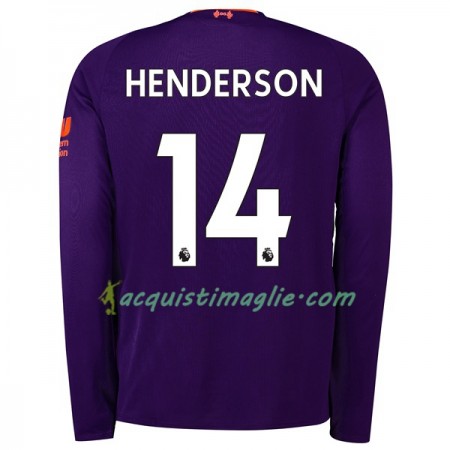 Divisa di Calcio Liverpool Henderson 14 Trasferta 2018/2019 Manica Lunga